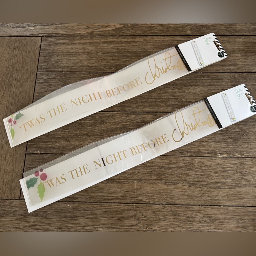 Heidi Swapp Gold and Green Christmas Banner